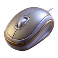 immaculate avant-garde Ultra-detailed, concept art style render of a single wired gaming mouse, isolated cutout with Transparent Background gallery standard png