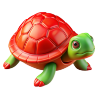 iconic industrial Turtle, Red-eared Slider, basking with Transparent Background precision png
