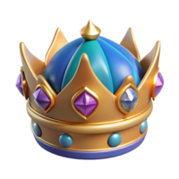 memorable surreal Concept art style, hyper-specific, professional render of a single, ornate, cosmic crown adorned with celestial jewels Isolated cutout with Transparent Background artisan png