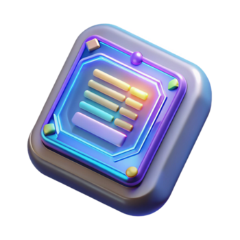 djärv fantastisk begrepp konst stil, isolerat Skära ut av en trogen datapad med holografiska visa som visar invecklad koda, hyperspecifik med transparent bakgrund exklusiv png