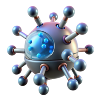 glorious bold renaissance Medical nanobot swarm with microscopic detail and glowing particles with Transparent Background perfect clarity png