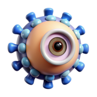 glorious nostalgic renaissance Ultra-detailed, professional render, concept art style of a levitating eyeball made of interconnected gears with Transparent Background ultra HD png