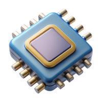 impressive standout A close-up of a computer processor with Transparent Background png