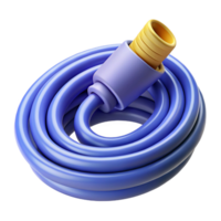glorious unparalleled Photorealistic, ultra-detailed professional render of a single, isolated, rolled-up network cable with Transparent Background png