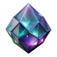 majestic surreal Photorealistic, isolated cutout of a hyper-specific alien crystal, glowing core, intricate facets, ultra-detailed, concept art style with Transparent Background impeccable png