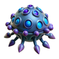 elegant celebrated Photorealistic, ultra-detailed, isolated cutout of a hyper-specific alien spore, bioluminescent, intricate patterns, concept art style with Transparent Background png