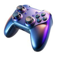 wonderful remarkable Ultra-detailed, professional render of a single, sleek, futuristic gaming console controller Isolated cutout with Transparent Background png