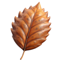 elegant playful coastal Photorealistic, hyper-specific, isolated cutout of a single, brown, dried leaf, showing intricate vein patterns and brittle texture with Transparent Background fine detail png