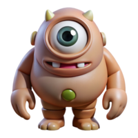 extraordinary vintage Cyclops, one-eyed giant, menacing, with Transparent Background masterfully captured png