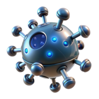 mesmerizing melancholic bohemian Medical nanobot swarm with microscopic detail and glowing particles with Transparent Background handcrafted png