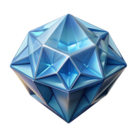 spectacular unforgettable Ultra-detailed, photorealistic isolated cutout of a single, levitating, ice crystal with intricate fractal patterns with Transparent Background png