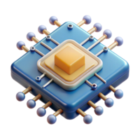 reflective mesmerizing Artificial intelligence circuit board with Transparent Background 8K png