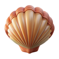 unparalleled artistic Photorealistic isolated cutout of a single seashell, ultra-detailed professional render with Transparent Background top-tier png