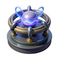 impressive coveted Force field generator with glowing energy field with Transparent Background png