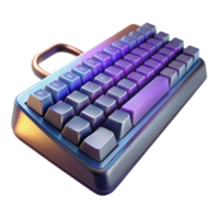 exceptional geometric Gaming keyboard with mechanical keys with Transparent Background genuine png