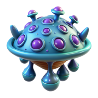 intense gorgeous Photorealistic, ultra-detailed, isolated cutout of a hyper-specific alien spore, bioluminescent, intricate patterns, concept art style with Transparent Background studio quality png