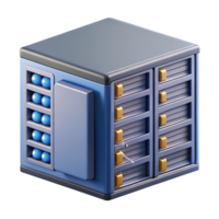 joyful sumptuous Isolated cutout of a single server rack unit, ultra-detailed, photorealistic, showing individual ports, professional render with Transparent Background gallery standard png