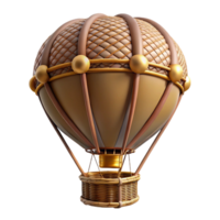 impressive timeless Hyper-specific, isolated cutout of a steampunk airship propeller with intricately designed blades and a central hub Professional render with Transparent Background png