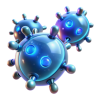 intense glorious Medical nanobots, microscopic, glowing particles with Transparent Background crisp png