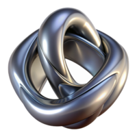 playful wonderful Ultra-detailed, professional render, isolated cutout of a single, abstract, metallic sculpture, polished surface with Transparent Background elite png