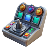 sought-after minimalist Spaceship cockpit control panel with illuminated buttons with Transparent Background premium png