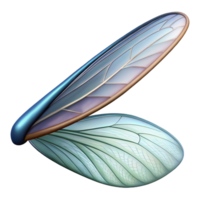 magnificent playful minimalist Close-up of a dragonfly's wing with Transparent Background detailed png