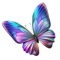 memorable contemporary Ultra-detailed, photorealistic isolated cutout of a single, levitating, butterfly wing with iridescent scales with Transparent Background impeccable png
