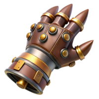 vibrant nostalgic modern Hyper-specific, professional render of a steampunk cogwheel with intricate teeth and a brass finish Isolated cutout with Transparent Background impeccable png