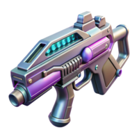 captivating inspired Concept art style, isolated cutout of a futuristic weapon, a plasma rifle, with intricate details with Transparent Background png