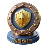 glorious unparalleled Aegis, shield of Zeus and Athena, with Transparent Background png