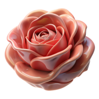 captivating art deco Hyper-specific, photorealistic render of a single, decaying rose made entirely of human teeth with Transparent Background museum quality png