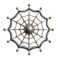 dazzling calm impressionist Ultra-detailed isolated cutout of a hyper-specific photorealistic spider web, intricate silk threads, dew drops, with Transparent Background masterfully captured png