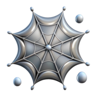 dazzling standout Ultra-detailed isolated cutout of a hyper-specific photorealistic spider web, intricate silk threads, dew drops, with Transparent Background png