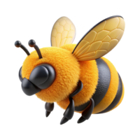 quintessential futuristic Concept art style, isolated cutout of a single, ultra-detailed, bumblebee, fuzzy body and translucent wings with Transparent Background authentic png