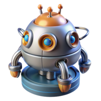 breathtaking dramatic victorian Concept art style, isolated cutout of a hyper-specific robotic probe, intricate wiring, photorealistic materials, ultra-detailed with Transparent Background authentic png