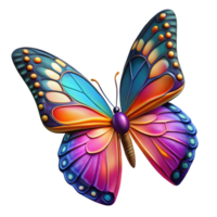 hypnotic nordic Photorealistic isolated cutout of a single butterfly wing with vibrant colors and intricate patterns with Transparent Background masterfully captured png
