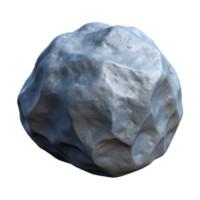 quintessential classic Concept art style, isolated cutout of a single, rough-textured, grey granite rock with Transparent Background 8K png