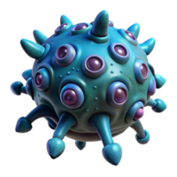 splendid impressionist Photorealistic, ultra-detailed, isolated cutout of a hyper-specific alien spore, bioluminescent, intricate patterns, concept art style with Transparent Background luxury png