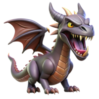 mysterious glorious A menacing dragon, sharp teeth, scales gleaming with Transparent Background perfect clarity png