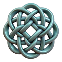 exquisite urban Photorealistic, professional render of a single Celtic knotwork design, intricate, isolated cutout, hyper-specific with Transparent Background high resolution png