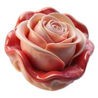 splendid signature Hyper-specific, photorealistic render of a single, decaying rose made entirely of human teeth with Transparent Background png