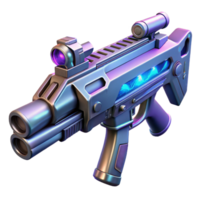 wonderful vintage Isolated cutout of a single, ultra-detailed concept art style futuristic weapon, laser rifle with Transparent Background impeccable png