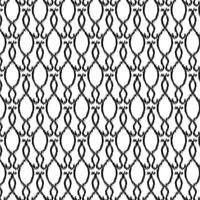 Elegant Seamless Lattice Pattern Black Ornamental Line Art on White Background vector