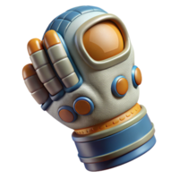 memorable nordic Ultra-detailed, isolated cutout, concept art style render of a single, astronaut glove, worn texture, intricate stitching with Transparent Background high resolution png