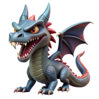 romantic sumptuous A menacing dragon, sharp teeth, scales gleaming with Transparent Background museum quality png