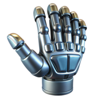 wonderful notable Isolated cutout, concept art style, single, hyper-detailed, stylized robot hand, metallic with Transparent Background png