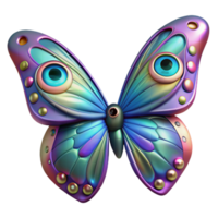 gorgeous energetic abstract Hyper-specific, isolated cutout of a single, iridescent butterfly wing with human eyes patterned across it with Transparent Background refined png