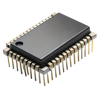 Advanced Microchip Component Featuring Durable Gold Plated Connectors in a Rectangular Design png