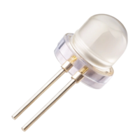 Minimalist Transparent LED Component for Circuit Boards and DIY Electronics Applications png
