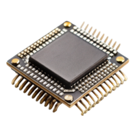 microcontroller chip on a Transparent Background, ideal for technology and electronics projects png